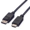 ROLINE DisplayPort DP Cable HDTV, ST/ST, Black, 1.5 m view 1