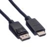 ROLINE DisplayPort DP Cable HDTV, ST/ST, Black, 1.5 m view 3