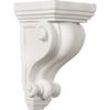 Ekena Millwork COR04X04X07DE 4-Inch W x 4-Inch D x 7 1/2-Inch H Devon Corbel , White view 1