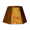 Upgradelights Amber Mica 12 Inch Hex Washer Fitter Lampshade 7x12x8 view 1