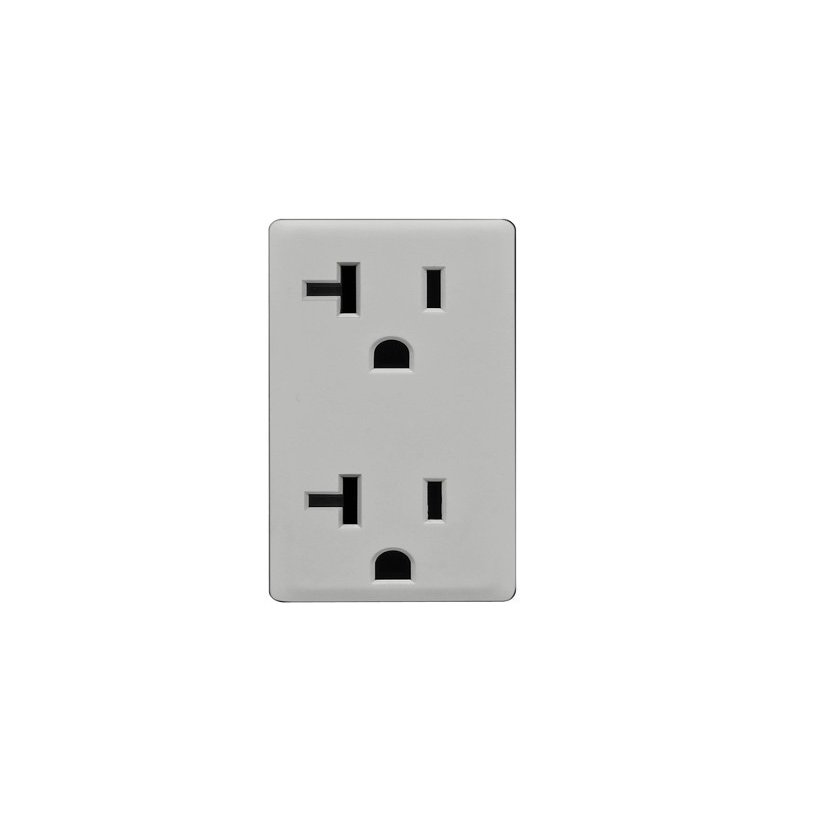Leviton Renu 20-Amp Tamper Resistant Receptacle Color Change Kit, RKR20-PG, Pebble Grey