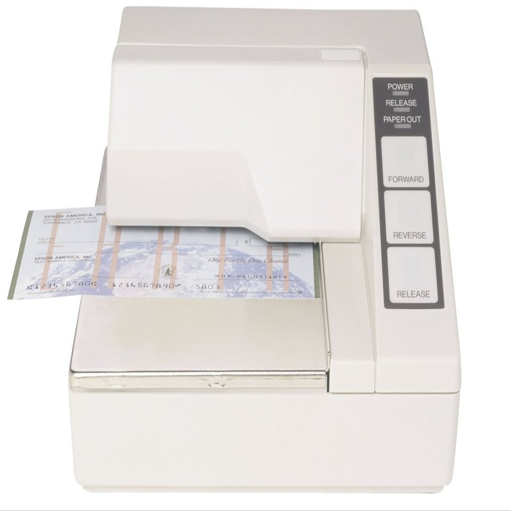 Epson TM-U295 Impact slip printer 2.1 lps serial interface (Cables and Power Supply not included) White C31C163272