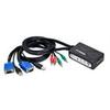 2PORT KVM Switch with Audio Support PS/2 USB Keyboard Mouse view 1