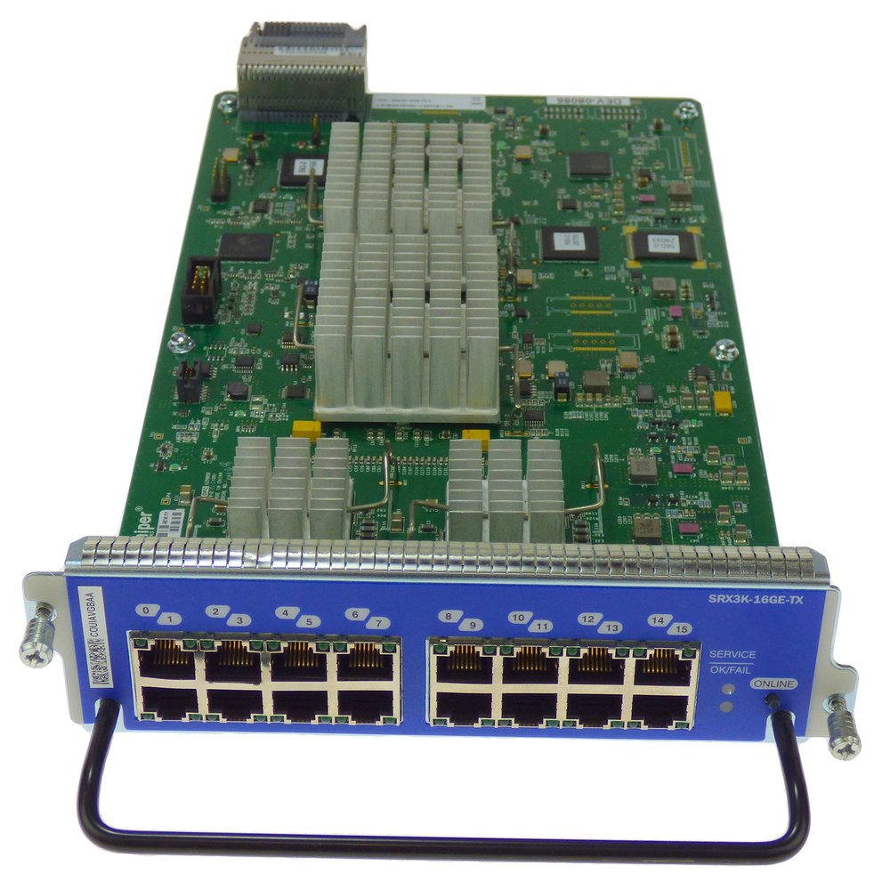 SRX3K-16GE-TX Gigabit Ethernet I/O Module