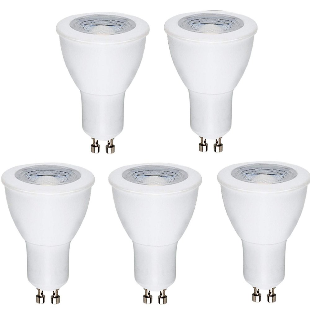 CBConcept UL-Listed GU10 LED Light Bulbs, 5-Pack, 6 Watt, 550 Lumen, Warm White 3000K, 50W Halogen Equivalent, 36Beam Angle, 120 Volt,Not Dimmable,Recessed/Track Lighting | Designed in San Francisco