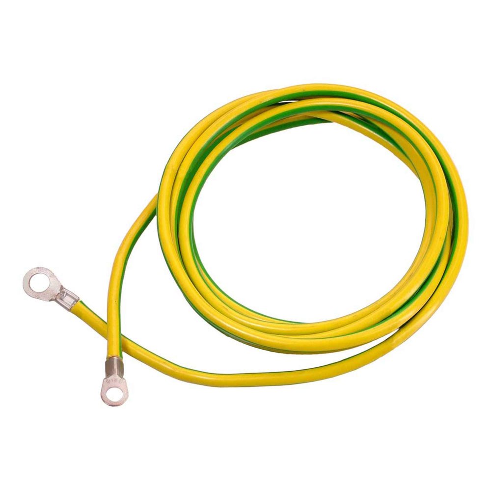 as - Schwabe Earth Cable - 3m Core Cable - Ground Conductor - A8/A10 Ring Eyelet - For Cruiser Earth & Construction Sites - Made in Germany