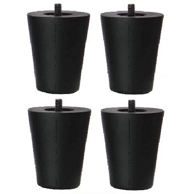 NDstyle. 33-LEG-W-BK Wooden Legs (1 Pair of 4), 33 Series, Black