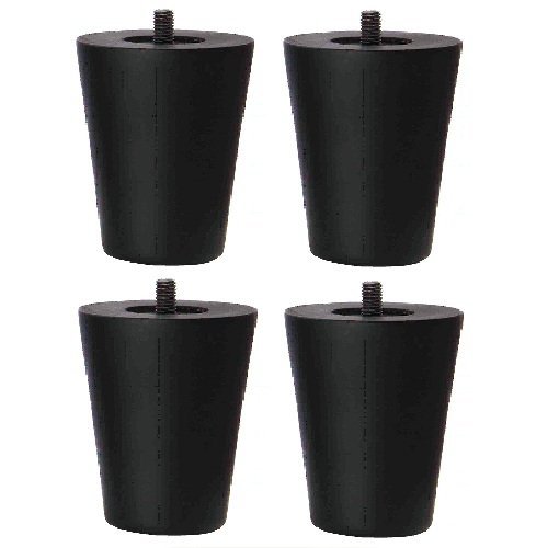 NDstyle. 33-LEG-W-BK Wooden Legs (1 Pair of 4), 33 Series, Black