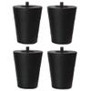 NDstyle. 33-LEG-W-BK Wooden Legs (1 Pair of 4), 33 Series, Black view 1
