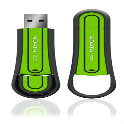 ADATA S007 Military-Spec 8 GB High-Speed USB 2.0 Flash Drive AS007-8G-RGN (Green)