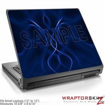 Small Laptop Skin - Abstract 01 Blue