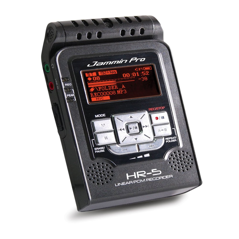 Jammin Pro HR5BLACK Studio Flash Recorder, Black