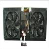 Coolerguys Programmable Thermostat Cooling Kit for Cabinets, AV, and Components (Plastic, Dual 120mm Pro) view 2