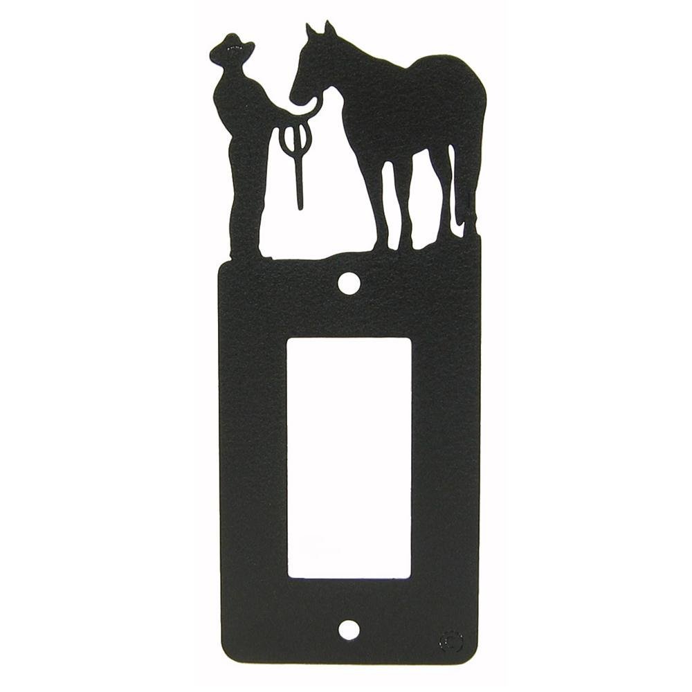 Male Halter Horse GFI Rocker Light Switch Plate Cover