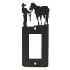 Male Halter Horse GFI Rocker Light Switch Plate Cover view 1