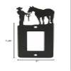 Male Halter Horse GFI Rocker Light Switch Plate Cover view 2