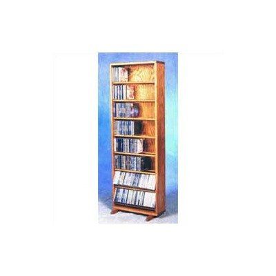 Wood Shed Solid Oak Dowel Cabinet for CD's Honey Oak