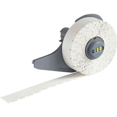 Brady M71C-475-412 0.475" Width x 50' Height White Color B-412 Polypropylene Tag For BMP71 Printers