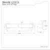 Kingston DR414181 O.D. Brass Decorative Grab Bar, Polished Chrome view 2