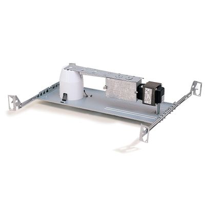 Nora Lighting NL-301QAT Low Voltage Non-IC Air-Tight 3 Inch New Construction Housing With Magnetic Transformer 12 Volt Lamp