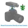 Cam Caddie Flashner 20 inch Tripod Screw to Hot/Cold Shoe Adapter/Flash Converter - Standard Quarter Twenty Threaded Post Made from High Strength Steel and Aluminum (Green) view 2