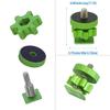 Cam Caddie Flashner 20 inch Tripod Screw to Hot/Cold Shoe Adapter/Flash Converter - Standard Quarter Twenty Threaded Post Made from High Strength Steel and Aluminum (Green) view 3