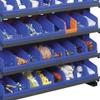 Akro-Mils 36442 Indicator Inventory Control Double Hopper Plastic Kanban Shelf Bin, 11-5/8-Inch x 4-1/4-Inch x 4-Inch, Blue/Orange, (24-Pack) view 3