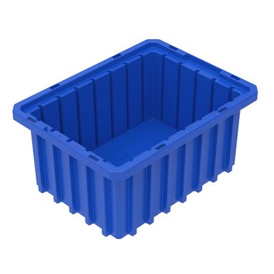 Akro-Mils 33105 Akro-Grid Plastic Slotted Dividable Modu Box Stackable Grid Storage Tote Container, (10-7/8-Inch L x 8-1/4-Inch W x 5-Inch H), (20 Pack), Blue