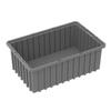 Akro-Mils 33166 Akro-Grid Plastic Slotted Dividable Modu Box Stackable Grid Storage Tote Container, (16-1/2-Inch L x 10-7/8-Inch W x 6-Inch H), (8 Pack), Gray view 1