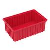 Akro-Mils 33166 Akro-Grid Plastic Slotted Dividable Modu Box Stackable Grid Storage Tote Container, (16-1/2-Inch L x 10-7/8-Inch W x 6-Inch H), (8 Pack), Red (33166RED) view 1