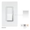 Lutron Diva LED+ Dimmer Light Switch for Dimmable LED, Halogen, and Incandescent Bulbs with Wallplate, 150 Watt, Single-Pole or 3-Way, DVWCL-153PH-WH, White view 2