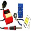 Elenco Deluxe Learn to Solder Kit | Fully Adjustable Soldering Station | Temperature Range: 350-900F | SL-75T2 Wedge Tip | ST-1 Side cutters | SE-1 Solder Ease Kit | SP-1A Solder Practice Kit view 1