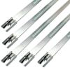 10 pack Secure 14" long Stainless Steel Positive Locking Zip Ties Heat Resistant Universal Use view 1