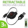Cellet Retractable Micro USB to USB A Cable Data Sync and Charge Cord, Compatible with All Smartphone with Micro USB Port view 2