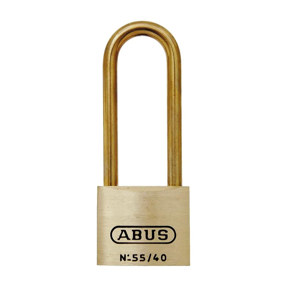 ABUS 55MB/40HB63 Brass Lock with 2 Keys for Outdoor, Storage, Gate