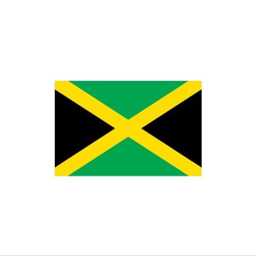 Flag Wall Decals - Flag of Jamaica - 12 inch Removable Graphic