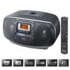 Panasonic RX-D55GC-K Boombox - High Power Portable Stereo AM/FM Radio, MP3 CD, Tape Recorder with USB & Music Port Sound with 2-Way 4-Speaker (Black) view 3