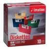 Imation Products - 3-1/2" Formatted Color Diskettes, 1.44 MB Cap, RD/OE/YW/GN/BE - Sold as 1 BX - Diskettes are ideal for storing, transferring and distributing your data from computer to computer. Each diskette is manufactured to the highest standar view 1