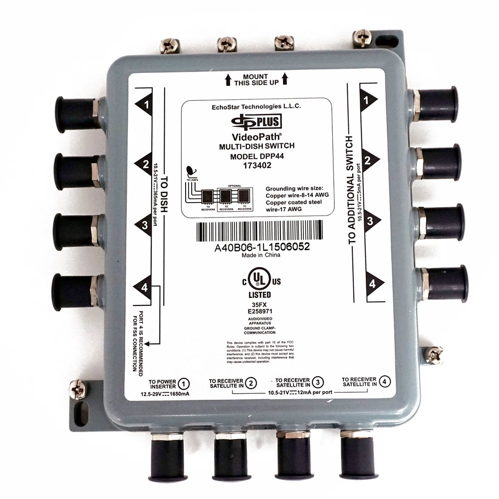 Dish Network DPP 44 Switch Slim Line with Power Insert
