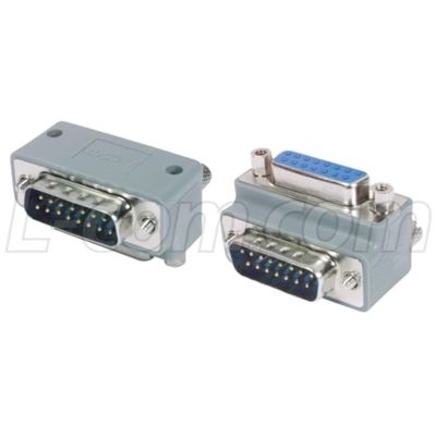 L-com DG90 Series Right Angle DB15 M/F Adapter (Exit 3)