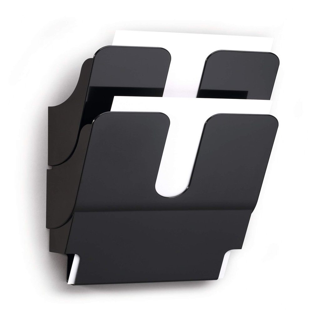 Durable FlexiPlus 2 1709008060 Literature Holder with 2 Compartments A4 Portrait - Black