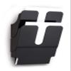 Durable FlexiPlus 2 1709008060 Literature Holder with 2 Compartments A4 Portrait - Black view 1