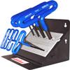 EKLIND 56168 Cushion Grip Hex T-Key allen wrench- 8pc set Metric MM sizes 2-10 (6In shaft) w/Stand view 1