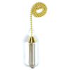 Jandorf Pull Chain, Acrylic Cylinder with Chain: Modern Aesthetic for Versatile Use view 1