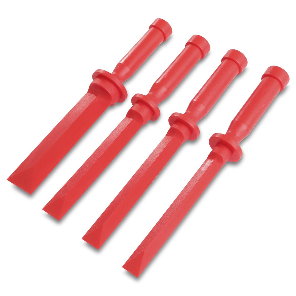OEMTOOLS 25513 Plastic Scraper Set, 4-Piece, Non-Scratch Chisel Construction Tools for Trim, Gaskets and Wheel Weight Removal