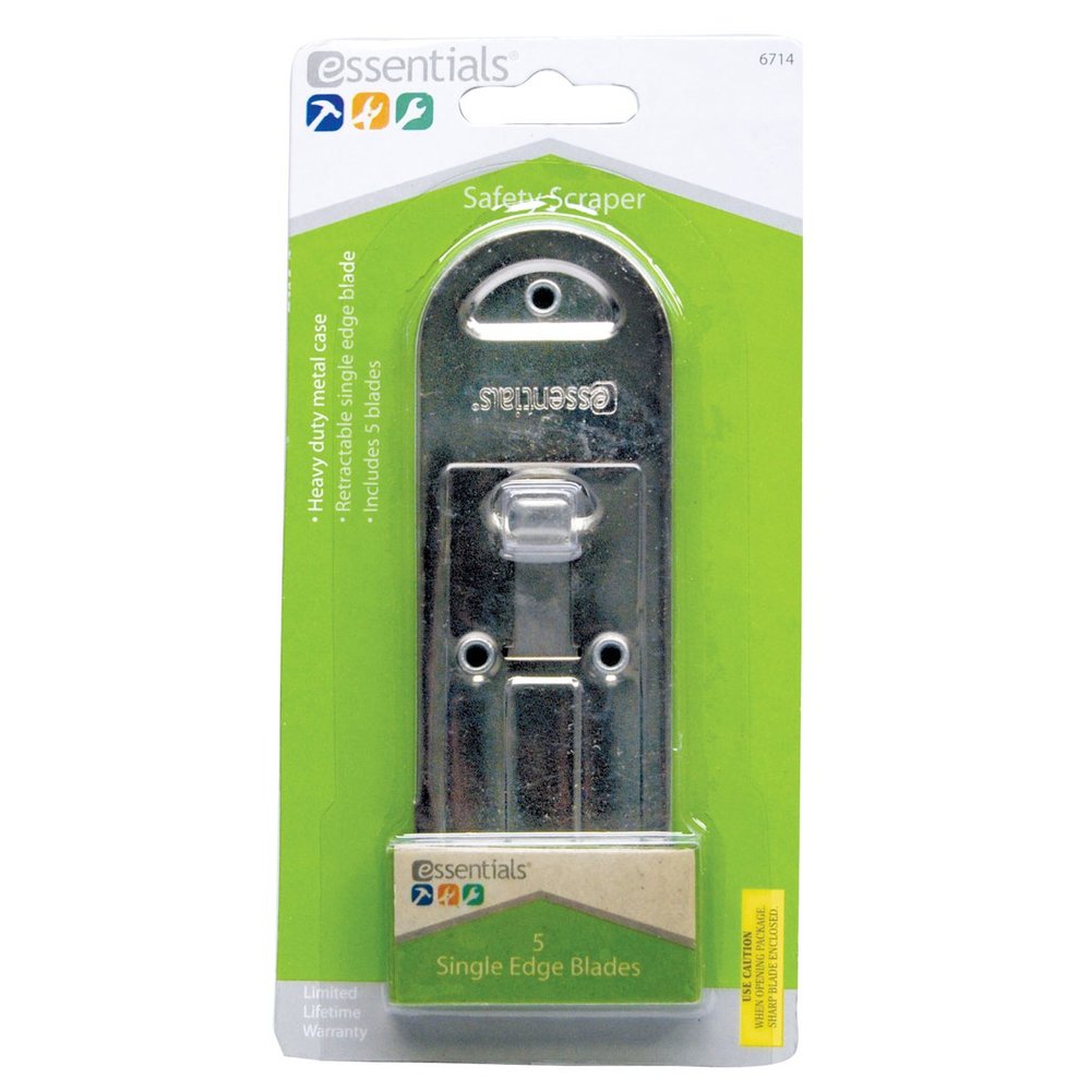 Essentials Razor Scraper with 5 Blades