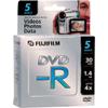 Fujifilm Mini DVD-R Discs for Camcorders (5 Count, Black, 150 Minutes, 4X Write Speed) view 1