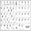 FRENCH BEPO KEYBOARD LABELS ON WHITE BACKGROUND NON-TRANSPARENT view 4