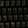 French BEPO Keyboard Stickers with White Lettering ON Clear Transparent Background for Desktop, Laptop and Notebook view 2