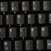 Norwegian Keyboard Labels Black Background Non-Transparent for Desktop, Laptop and Notebook view 2